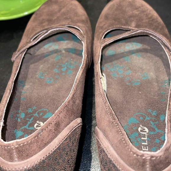 Merrill Brown Suede Leather “Patunia” Mary Janes - Picture 7 of 14